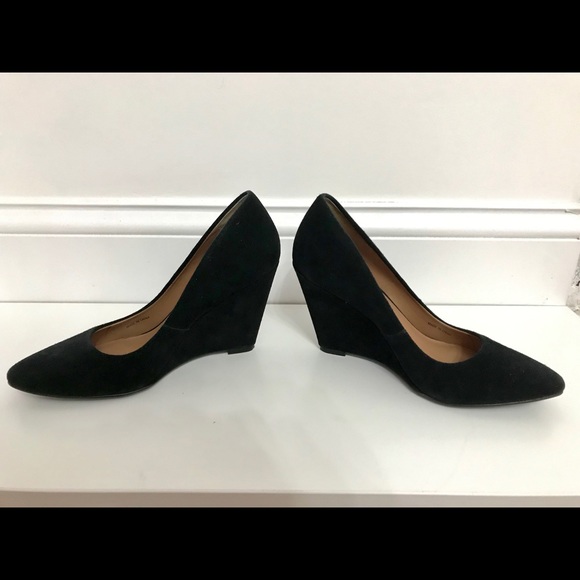 Daniblack Suede Wedge Heels - Picture 3 of 6